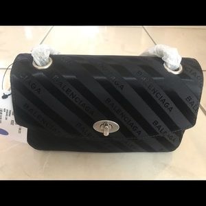 Balenciaga Jacquard Logo Bag